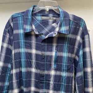 Icebreaker Merino plaid long sleeve shirt size XXL